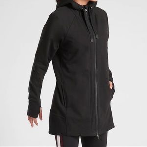 New With Tags Athleta Triumph Long Black Hoodie XS